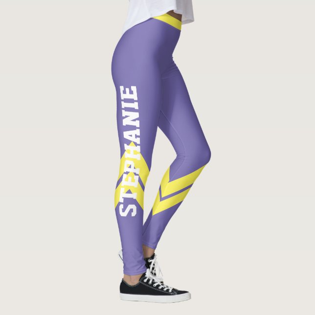 Leggings Leyendas de Moda moderna amarilla y blanca (Derecha)