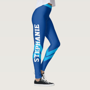 Leggings Leyendas de Moda moderna Verde azulada y blanca Bl