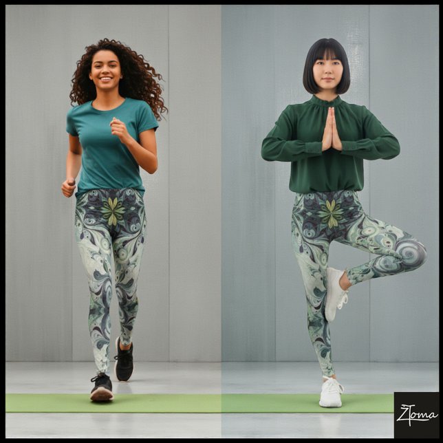 Leggings Leyendas de movimiento esmeralda (Subido por el creador)
