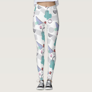 Leggings Leyendas de mujeres de impresión geométrica de l