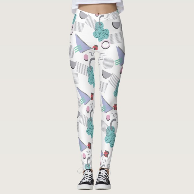 Leggings Leyendas de mujeres de impresión geométrica de los (Anverso)