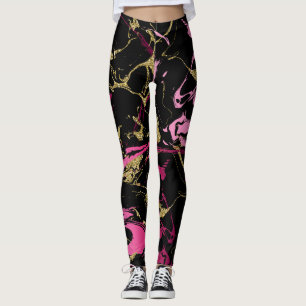 Leggings Leyendas de mujeres de mármol de oro rosado