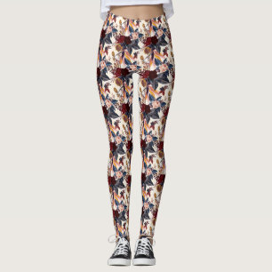 Leggings Leyendas de mujeres de múltiples colores con flore