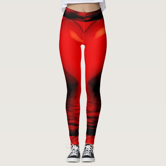 Leggings Leyendas de mujeres del corazón rojo (Anverso)