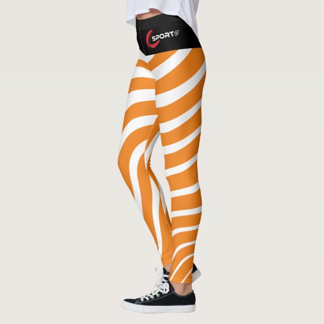 Leggings Leyendas de Naranja de cebra de Damonti Sportjuro (Izquierda)