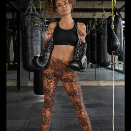 Leggings Leyendas de Naranja de neón eléctrico - Guay