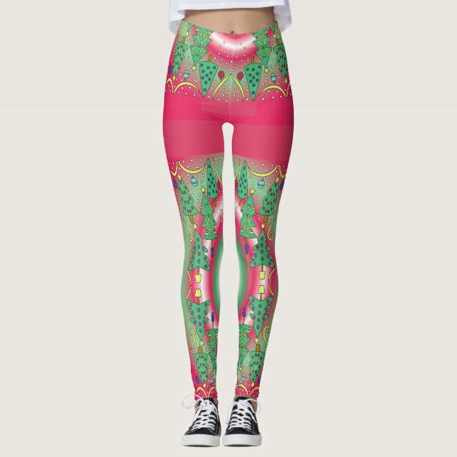 Leggings Leyendas de Navidades con patrones (Anverso)