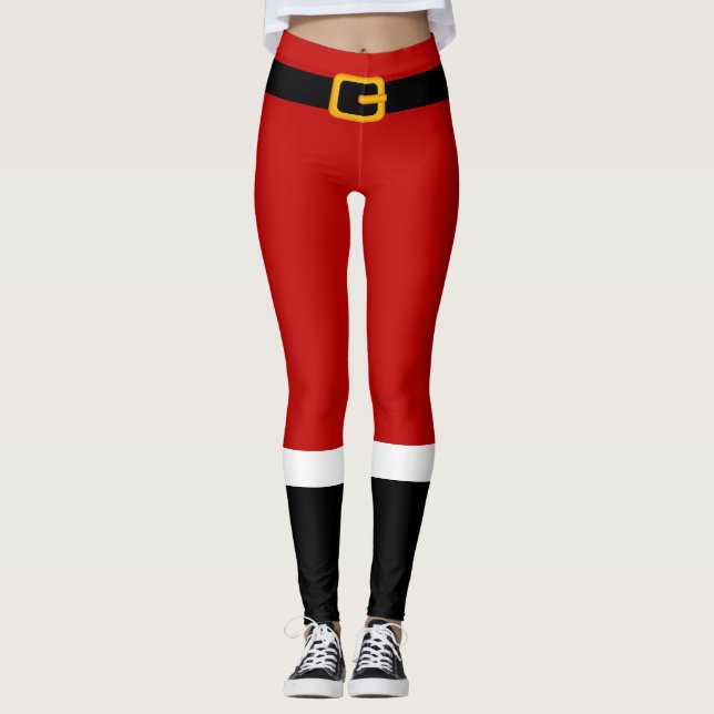 Leggings Leyendas de Navidades de disfraces de Santa Claus (Anverso)