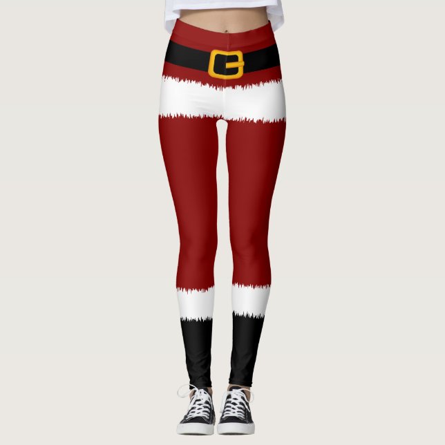 Leggings Leyendas de Navidades de disfraces de Santa Claus (Anverso)