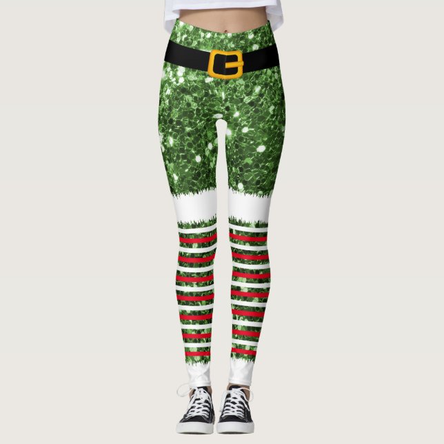 Leggings Leyendas de Navidades de disfraces de Santa Claus (Anverso)