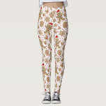 Leggings Leyendas de Navidades escuetas<br><div class="desc">Un lindo patrón de galletas de jengibre navideño decora estas leggings. Una divertida adición a tu armario de ropa para Navidades. Diseñado para ti por Blackberry Boulevard.</div>