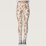 Leggings Leyendas de Navidades escuetas<br><div class="desc">Un lindo patrón de galletas de jengibre navideño decora estas leggings. Una divertida adición a tu armario de ropa para Navidades. Diseñado para ti por Blackberry Boulevard.</div>