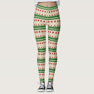 Leggings Leyendas de Navidades feos de punto falso