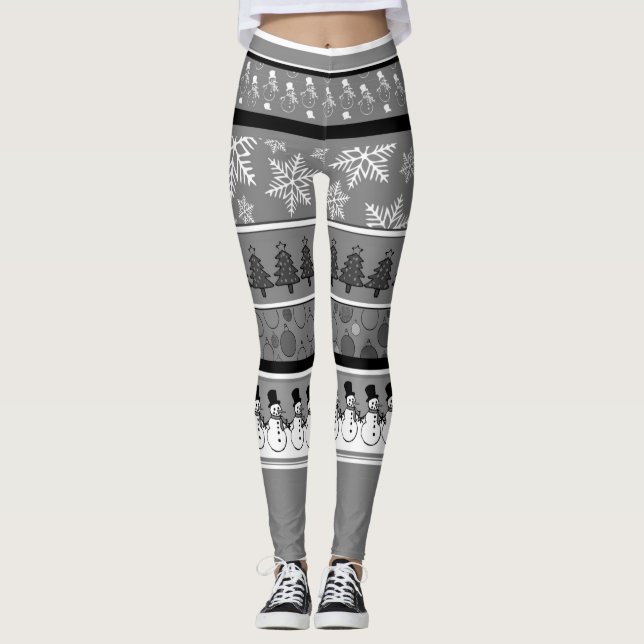 Leggings Leyendas de Navidades grises (Anverso)