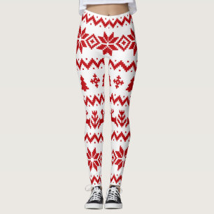 Leggings Leyendas de Navidades rojos feos