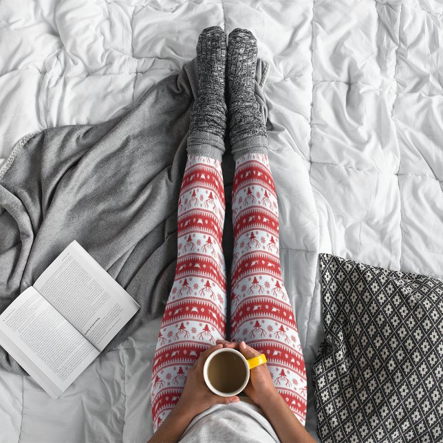 Leggings Leyendas de Navidades rojos y blancos curados (Subido por el creador)