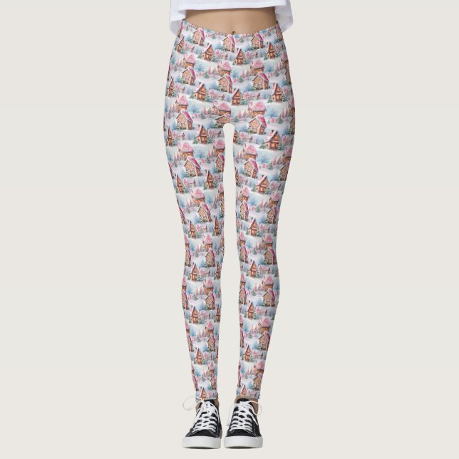 Leggings Leyendas de Navidades rosados (Anverso)