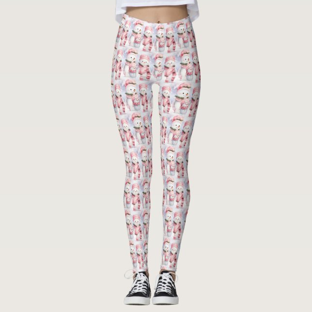 Leggings Leyendas de Navidades rosados (Anverso)