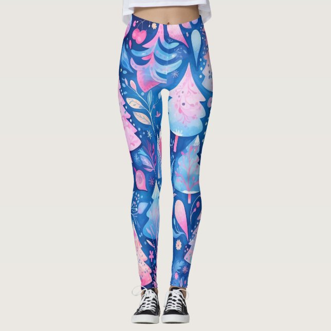 Leggings Leyendas de Navidades rosados (Anverso)