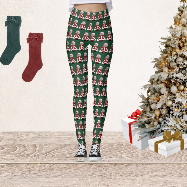 Leggings Leyendas de Navidades verdes de Santa Mouse (Subido por el creador)