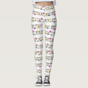 Leggings Leyendas de notas musicales