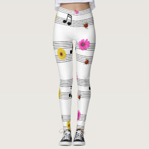 Leggings Leyendas de notas musicales