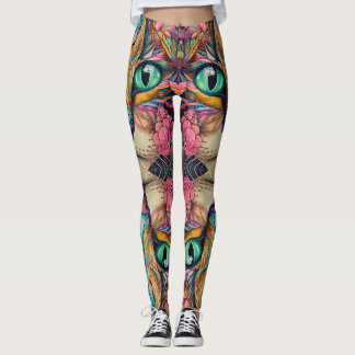 Leggings Leyendas de ojos de gato esmeralda - Bonito