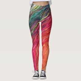 Leggings Leyendas de olas coloridas
