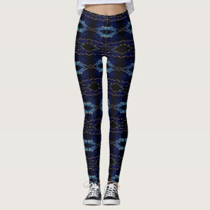 Leggings Leyendas de oro azul de la marina