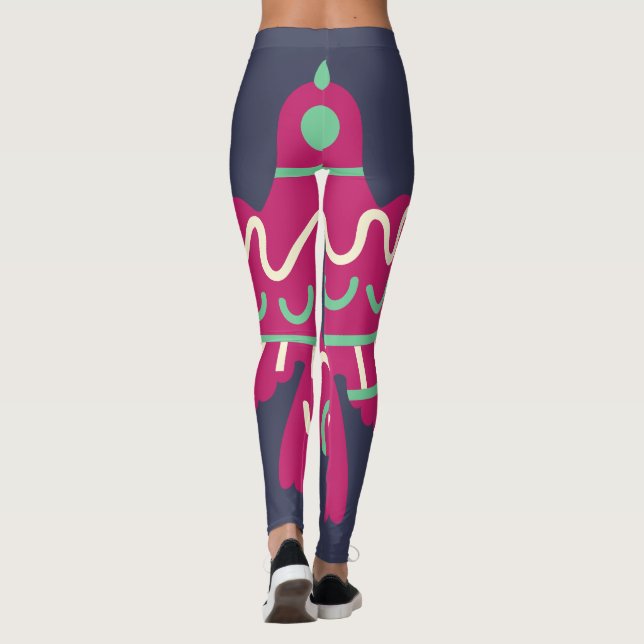 Leggings Leyendas de pájaro pintadas (Reverso)