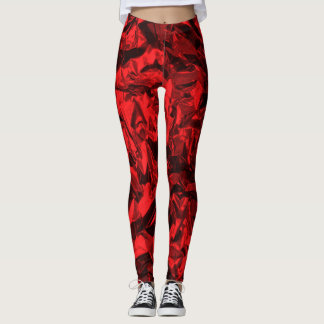 Leggings Leyendas de papel de envolver rojo
