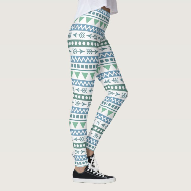 Leggings Leyendas de patrón azteca (Derecha)