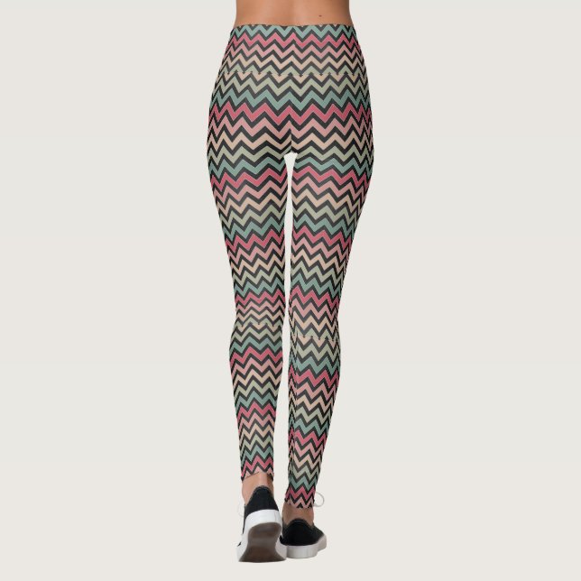 Leggings Leyendas de patrón azteca (Reverso)