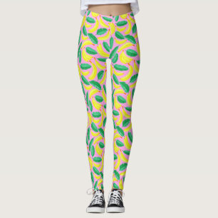 Leggings Leyendas de patrón bananero lindo