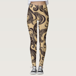 Leggings Leyendas de patrón de tatuaje