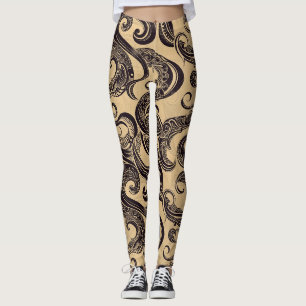 Leggings Leyendas de patrón de tatuaje