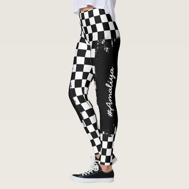 Leggings Leyendas de patrón de verificador -Carreras- Depor (Izquierda)