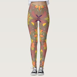 Leggings Leyendas de patrón sin brillo vibrante - Dig de co