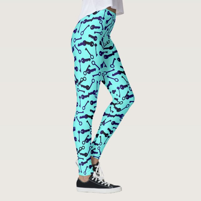 Leggings Leyendas de patrones de formas de teclas diferente (Derecha)