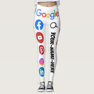 Leggings Leyendas de Personalizados de Google Search para m