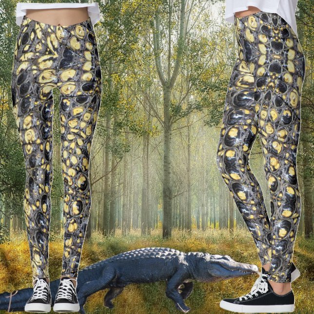 Leggings Leyendas de "piel de gante" negras y amarillas (Subido por el creador)