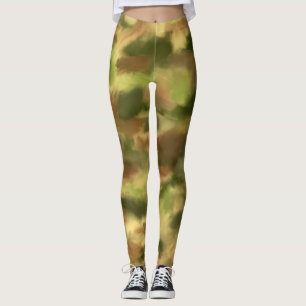 Leggings Leyendas de pintura de aceite de camuflaje