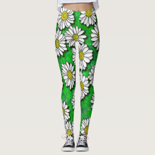 Leggings Leyendas de pintura de aceite de Daisies