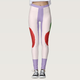 Leggings Leyendas de pintura de fresa