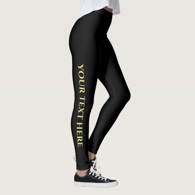 Leggings Leyendas de plantilla Añadir aquí logotipo de text (Derecha)