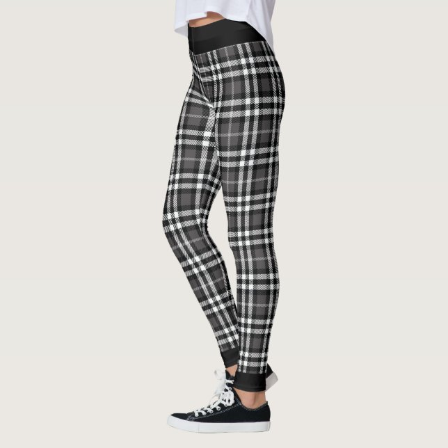 Leggings Leyendas de plástico blanco y negro (Izquierda)