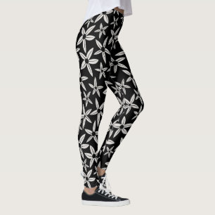 Leggings Leyendas de primavera en blanco y negro