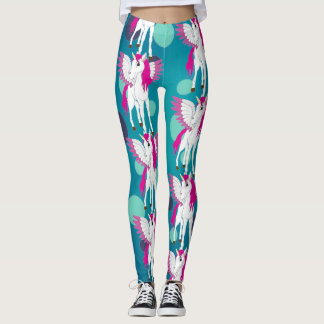 Leggings Leyendas de puntos azules de Fiesta de unicornio