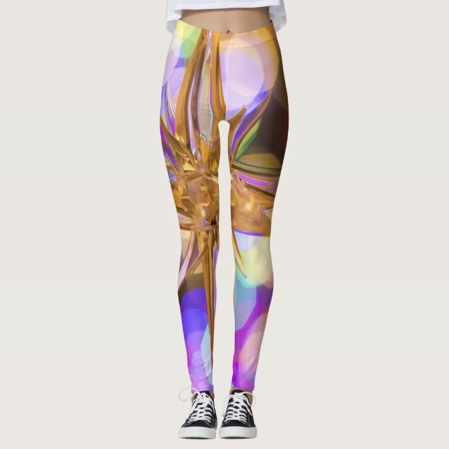 Leggings Leyendas de Purpurina de estrellas (Anverso)