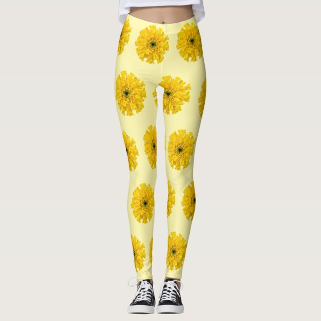 Leggings Leyendas de Química de Flores Marigold (Anverso)